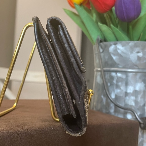 Gucci Canvas and Brown Leather Long Wallet - Picture 2 of 13